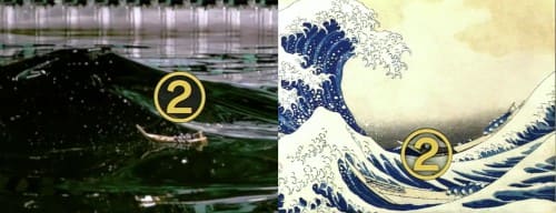 葛飾北斎の富嶽三十六景の「神奈川沖浪裏」の船はアニメーションだった？という話：歴史探偵【2021/04/21】